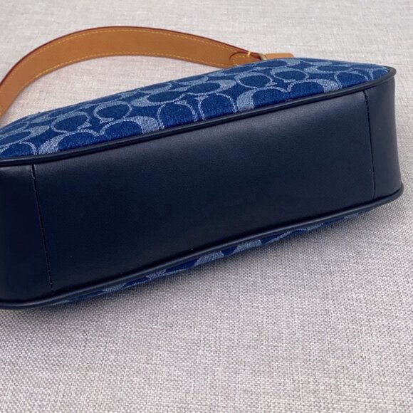 Coach Teri Shoulder Bag Signature Denim CAF82 outlet new - Picture 5 of 8